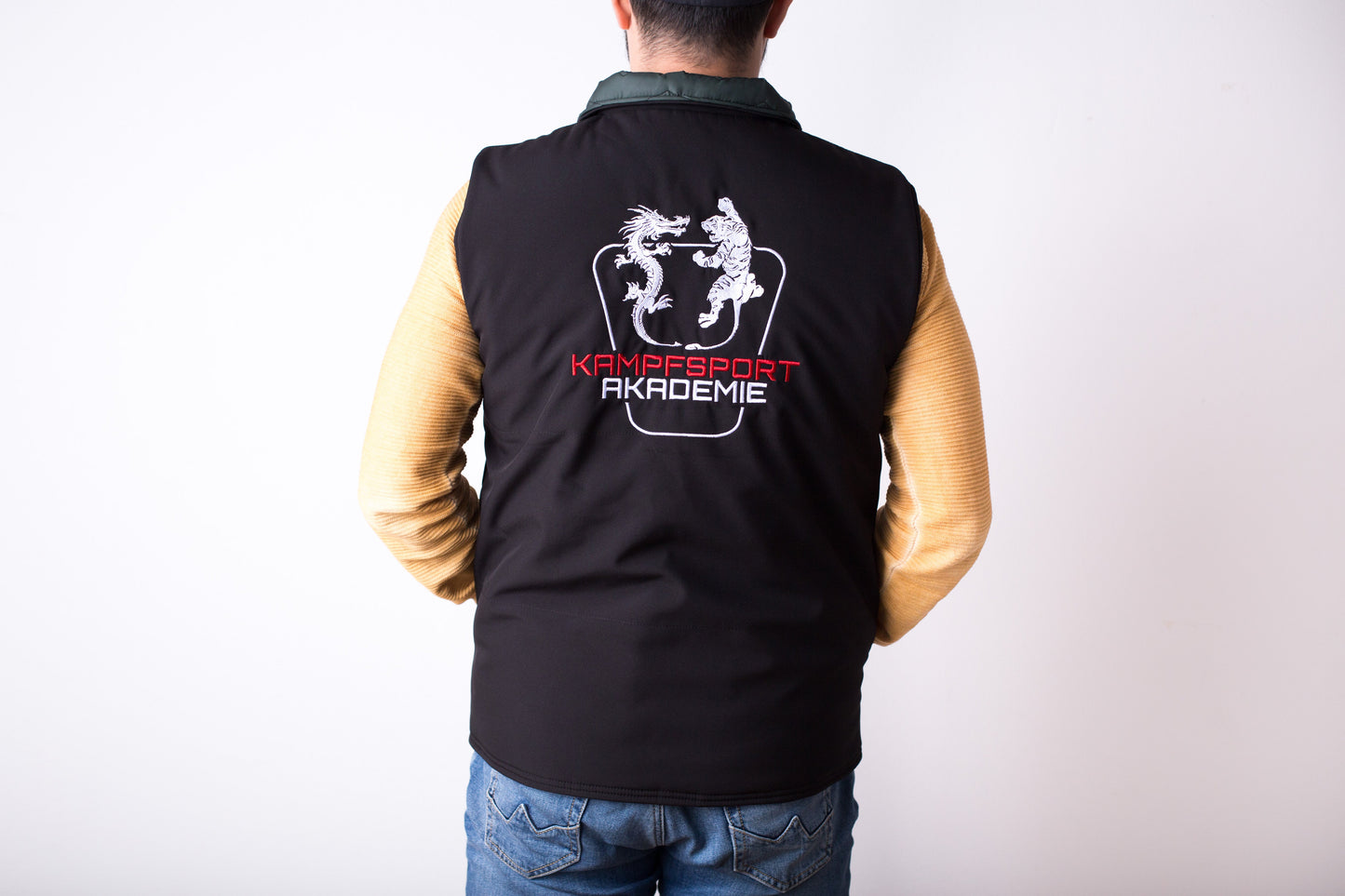 Wendeweste Schwarz/Grün