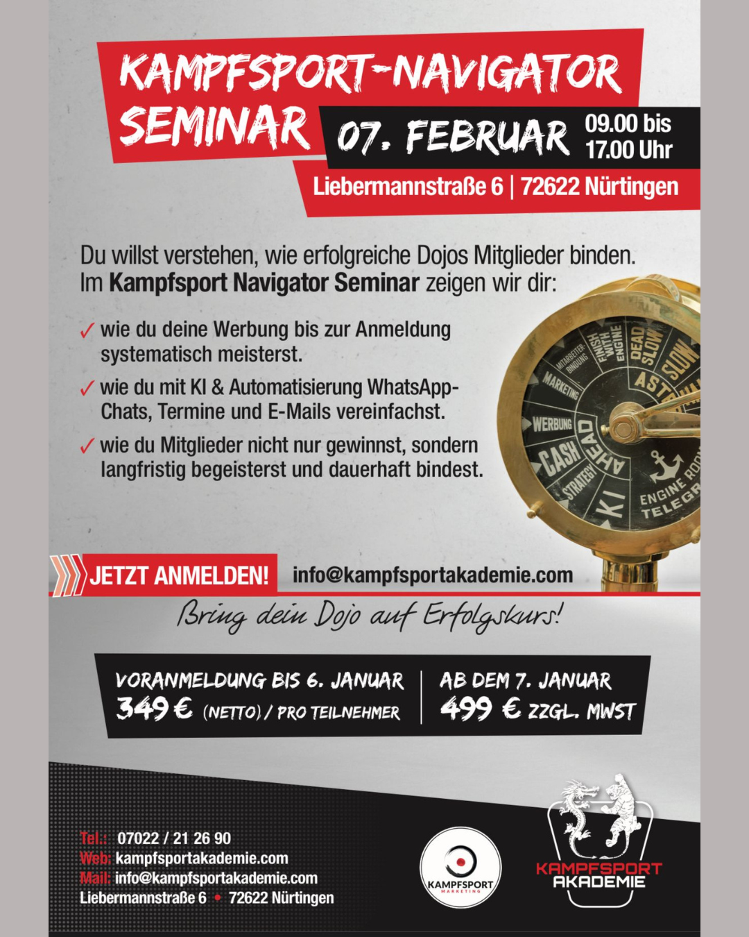 Kampfsport Navigator Seminar 07.02.2026