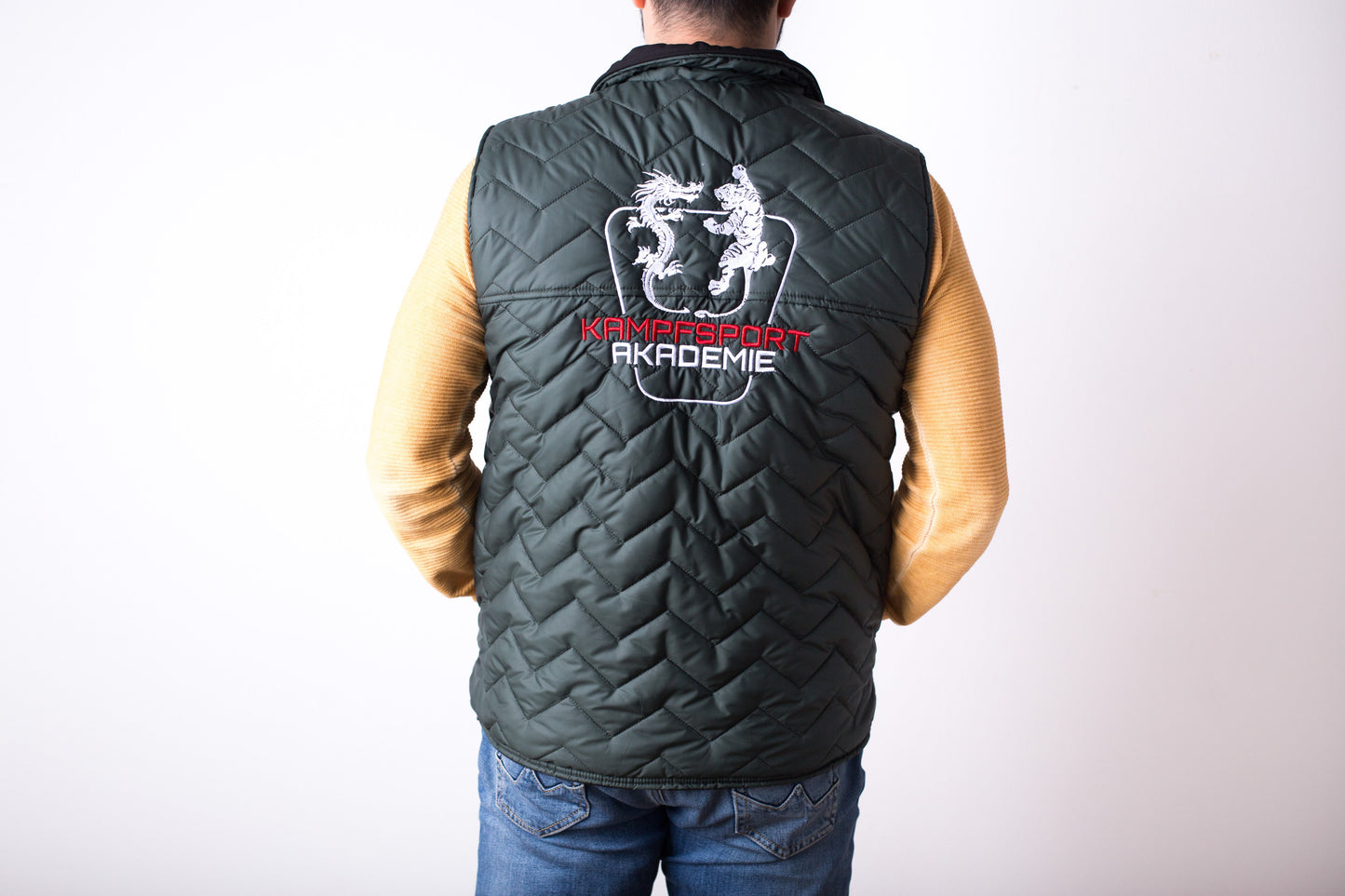 Wendeweste Schwarz/Grün